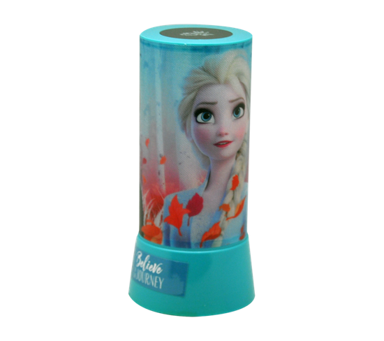 Veilleuse Projecteur Disney La Reine Des Neiges - Anna Et Elsa - Bleue - 19 Cm