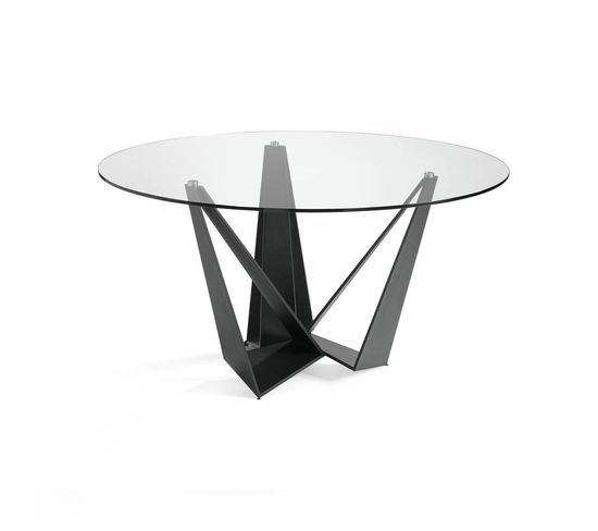 Table De Repas Ronde "abril" 150 cm Noir