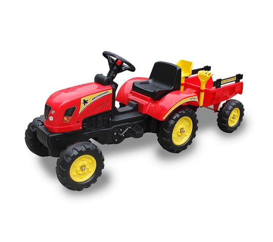 Tracteur À Pédales Go Kart Pour Enfants - Rouge.
