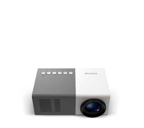 Vidéoprojecteur Cinéma Mini Blanc - LED Compatible avec Full HD - 900 Lumens - 320x240 QVGA