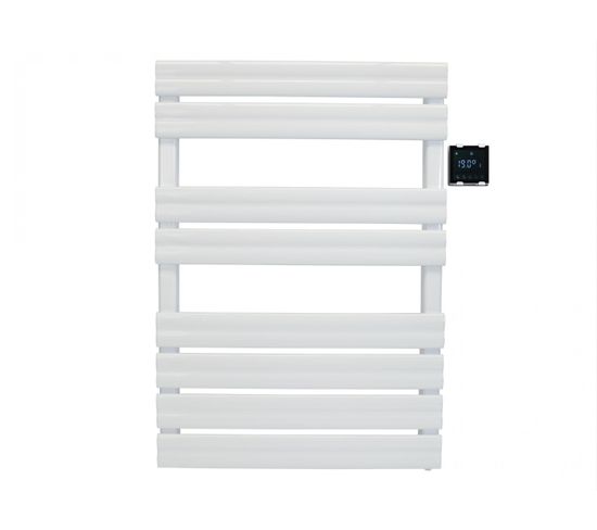 Sèche-serviette électrique 500w Blanc Avec Commande Sans Fil