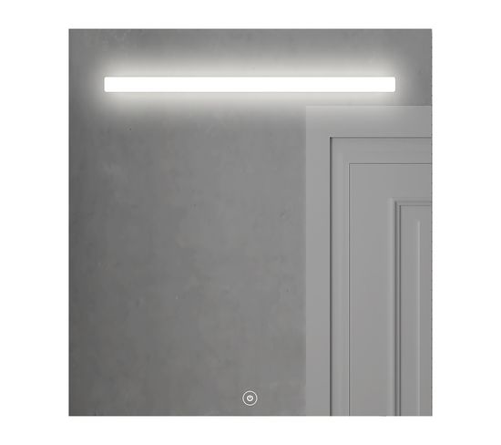 Miroir Éclairage LED De Salle De Bain Stam Avec Interrupteur Tactile - 60x80cm