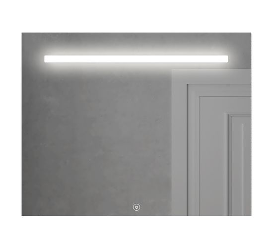 Miroir Éclairage LED De Salle De Bain Stam Avec Interrupteur Tactile - 100x80cm