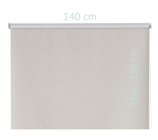 Store Enrouleur Polyester Opaque Multicolore 230x140x1 Cm Argent