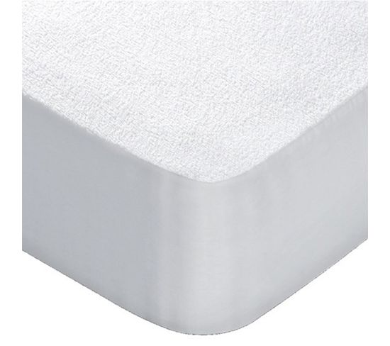 Protège-matelas En Coton Blanc 150x190/200