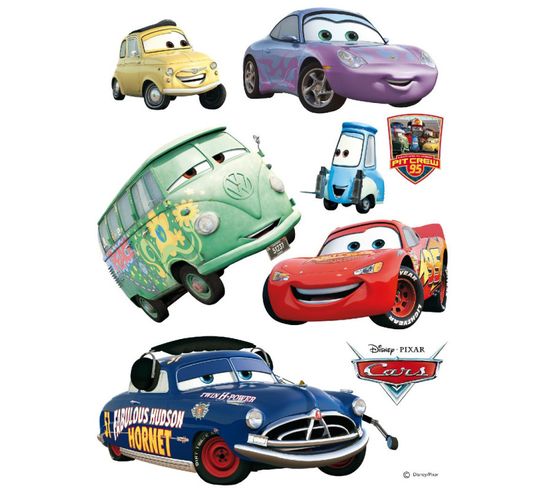 Stickers Géant Doc Hudson et Voiture Cars Disney