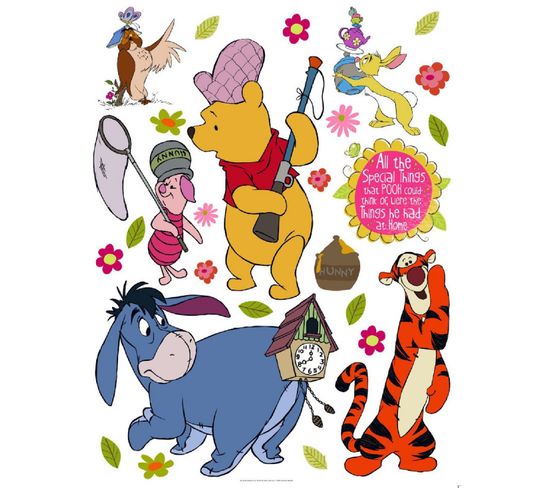 Stickers Géant Winnie L'ourson à La Chasse Disney