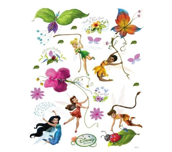 Stickers Géant Fée La Clairière D’été En Fleur Disney Fairies