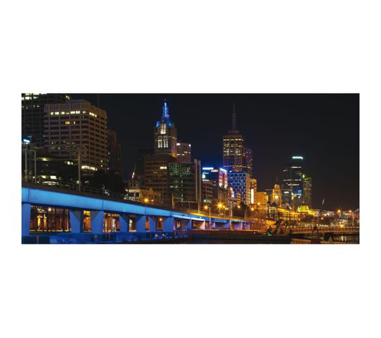 Night City Melbourne, Photo Murale, 202 X 90 Cm, 1 Part