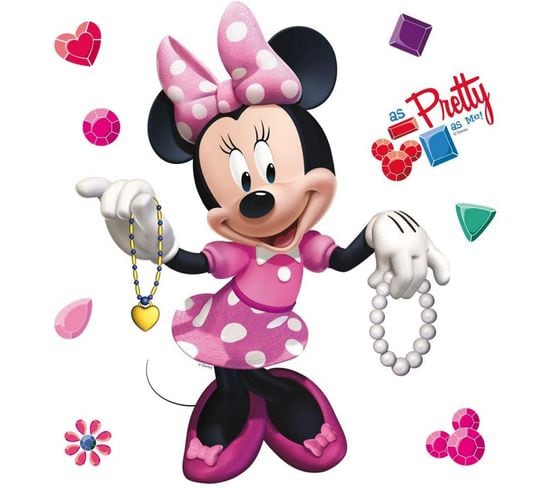 Minis Stickers Disney - Minnie Mouse - Modèle Pretty - 30 Cm X 30 Cm