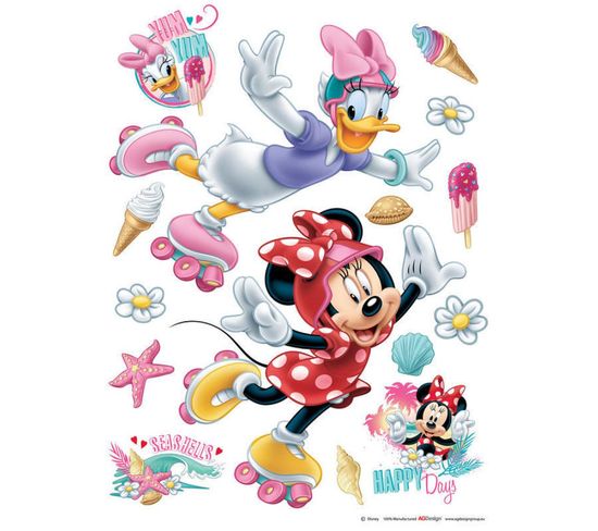 Stickers Géant Minnie Et Daisy Disney