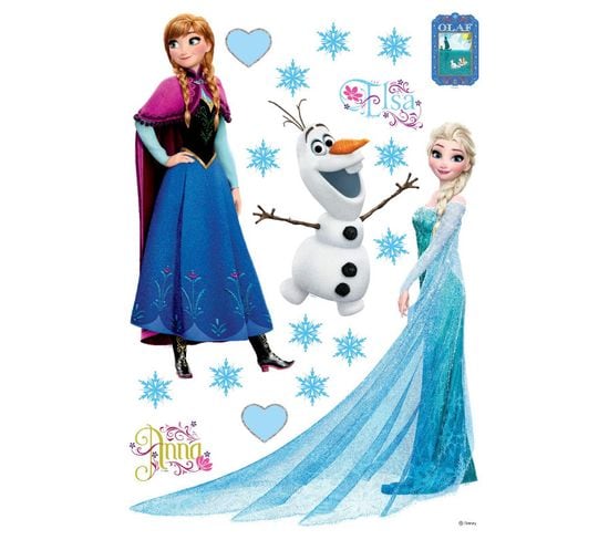 Stickers Anna Elsa Et Olaf La Reine Des Neiges Disney