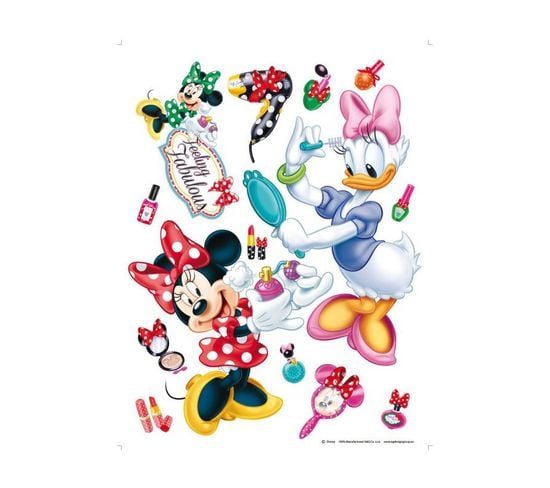 Stickers Géant Minnie Et Daisy Make Up Disney