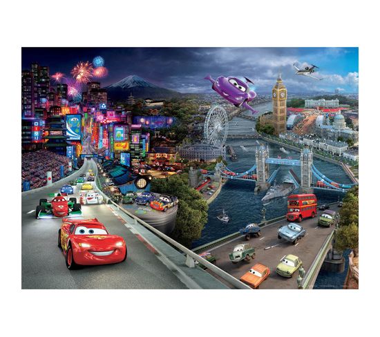 Poster Géant Xxl Disney Cars 2 - Intissé 360x270 Cm