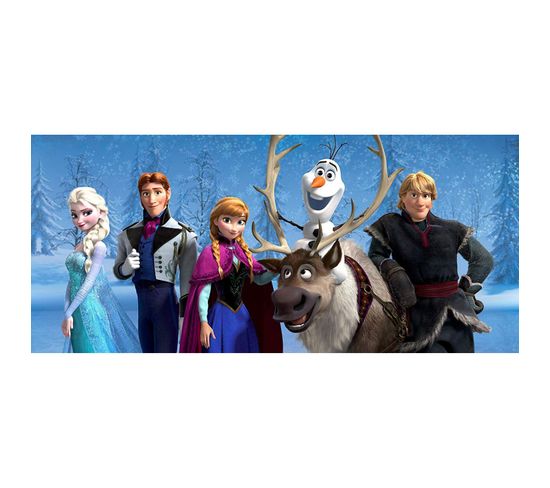 Poster Géant La Reine Des Neiges Disney Frozen Intisse 202x90 Cm