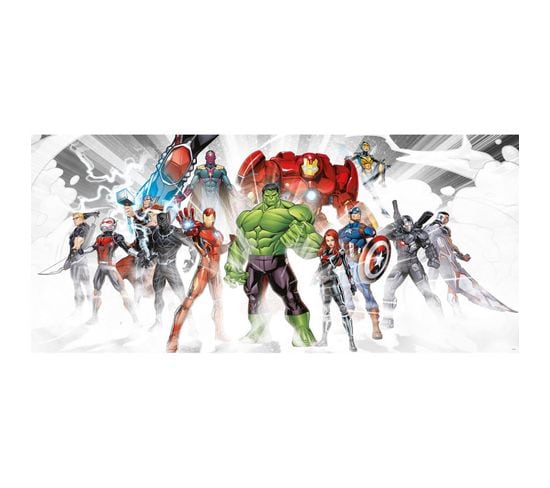 Poster Géant - Intissé Disney Marvel Avengers – Prêt à Combattre 202 Cm X 90 Cm