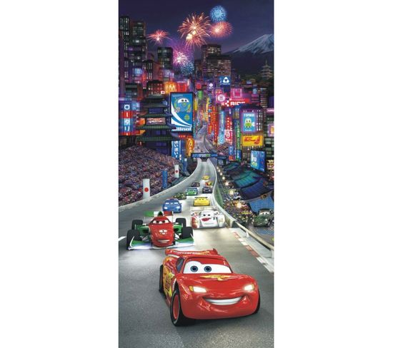 Poster Porte Cars Japon Disney Intisse 90x202 Cm