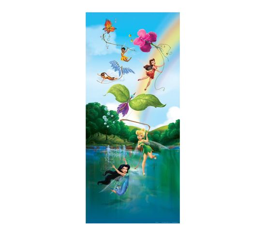 Poster Porte Fée Clochette La Vallée Du Printemps Disney Intisse 90x202 Cm