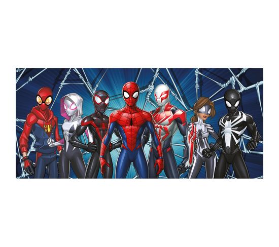 Poster Géant - Disney Marvel Avengers Spiderman Miles Morales 7 Personnages Debout- 202 Cm X 90 Cm