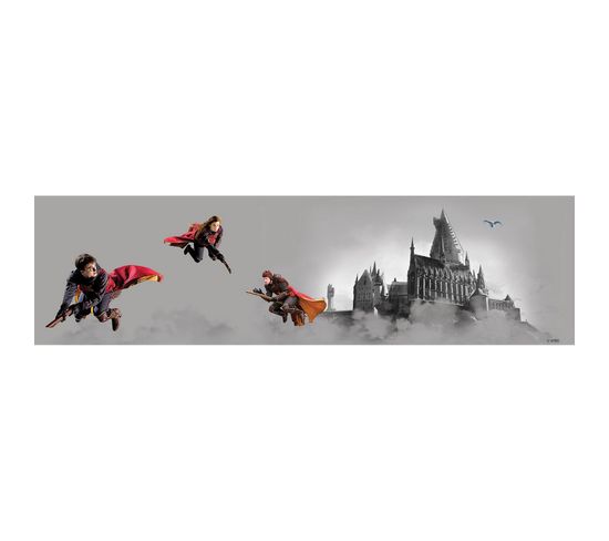 Frise Auto-collante Harry Potter Sur Son Balais - 1 Rouleau De 0,97 X 5 M