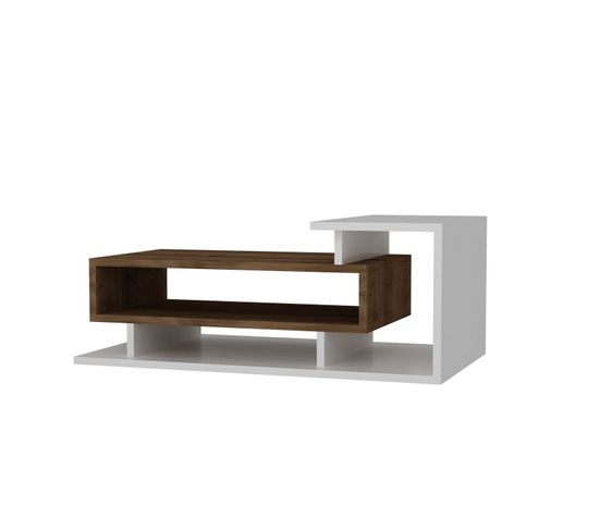 Table Basse Design Scandinave Spring - L. 90 X H. 35 Cm - Blanc