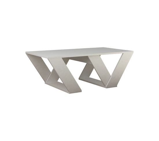 Table Basse Design Pipra - L. 110 X H. 60 Cm - Blanc