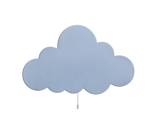 Applique Cloud - Cloud - Bleu En Mdf, 40 X 3 X 25 Cm, 1 X LED Strip, Max 14,4 W, 600lm