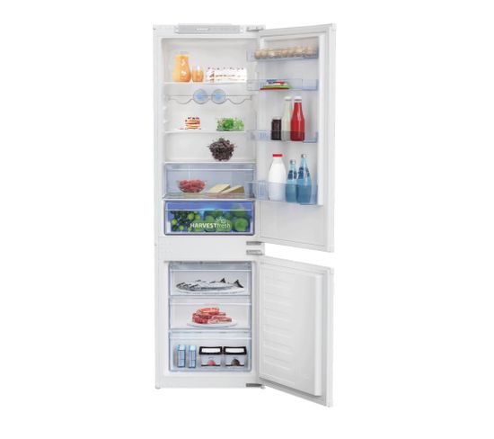 Réfrigérateur congélateur encastrable 271l hauteur 177 cm Inox - Bcsa285e4zsn