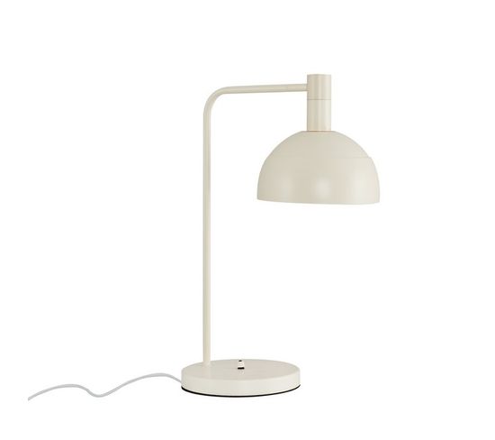 Lampe De Bureau Helen - Blanc En Métal, 34 X 34 X 45 Cm, 1xmax 40w, E14