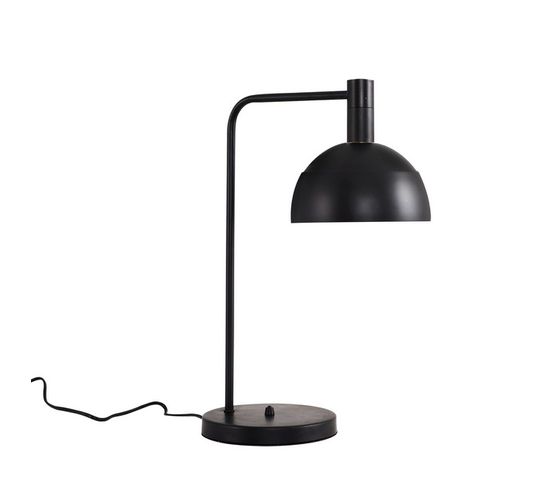 Lampe De Bureau Helen - Noir En Métal, 34 X 34 X 45 Cm, 1xmax 40w, E14