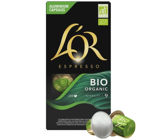 Capsules de café L'Or L'Or bio intensité 9