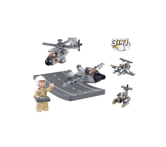Briques Compatibles Lego - Construction - Aircraft Carrier - - Drones 3 En 1 - Mixte - Sluban