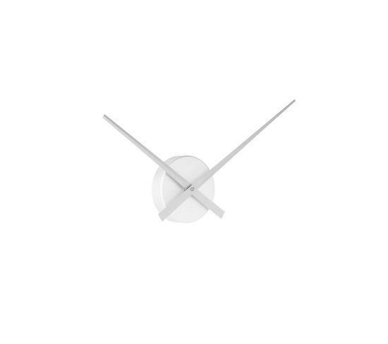 Horloge Murale Design Minimaliste Little Big Time - Diam. 44 Cm - Argenté