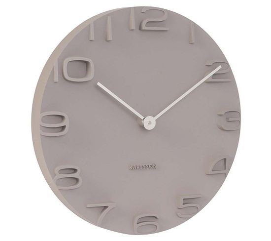 Horloge Moderne Avec Aiguilles Chromées On The Edge Gris