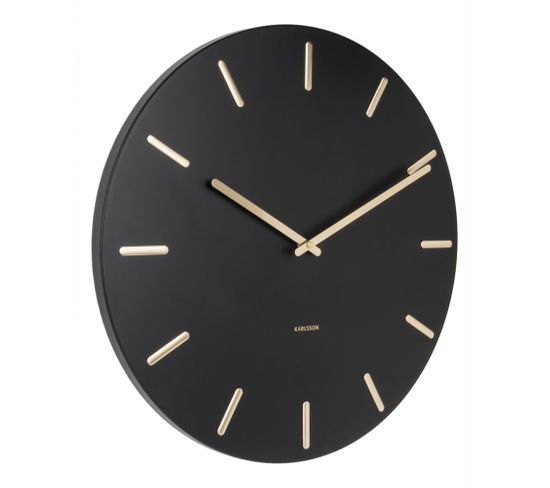 Horloge En Métal Charme 45 Cm Noir