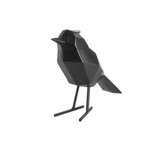Statuette De Décoration Oiseau En Polyrésine - Noir