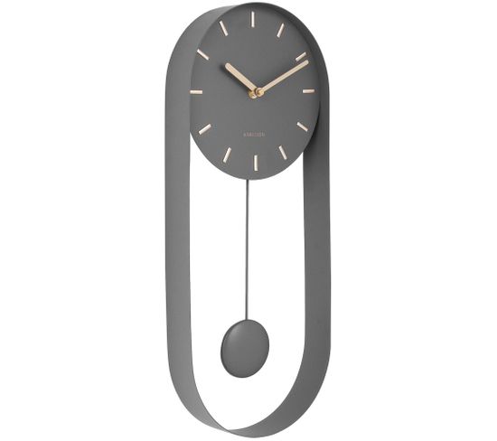 Horloge En Métal Pendulum Charm Gris