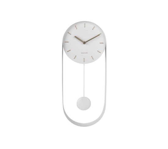 Horloge En Métal Pendulum Charm Blanc - Karlsson