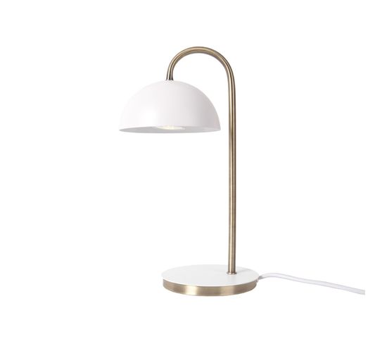Lampe à Poser Design Dome Decova - H. 36 Cm - Blanc