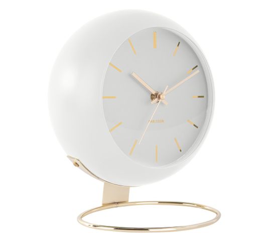 Horloge à Poser Globe Blanc