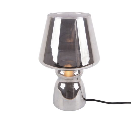 Lampe De Table Classic Glass H25cm Argent