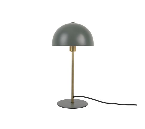 Lampe À Poser Design Métal Bonnet - H. 39 Cm -vert Jungle