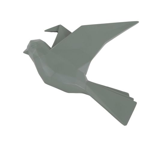 Oiseau Mural Mat Origami - Vert