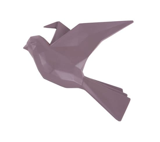 Oiseau Mural Mat Origami - Violet