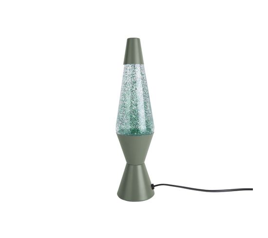 Lampe À Poser Pailletées Glitter - H. 37 Cm - Vert