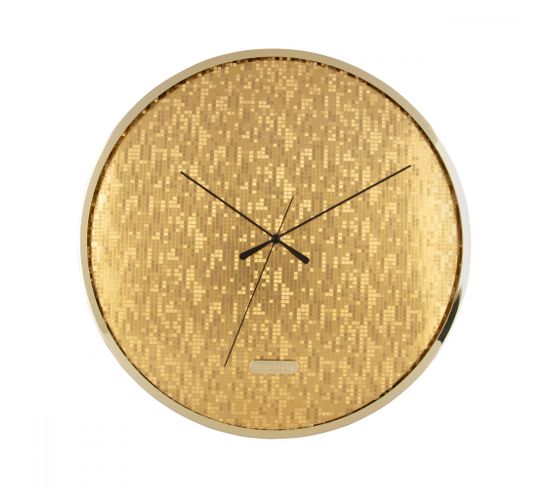 Horloge Murale Disco D40cm Or