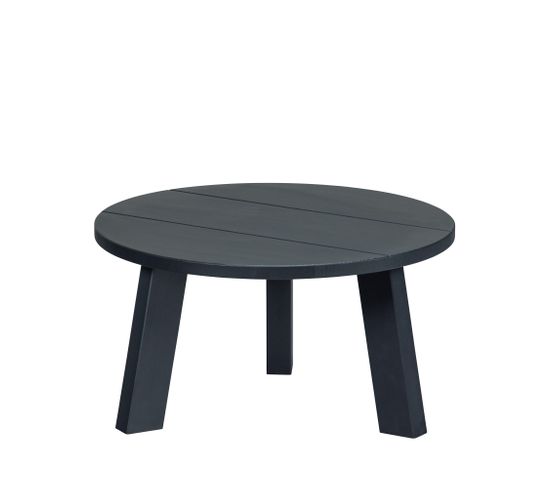Benson - Table Basse Ronde En Bois Ø60cm - Couleur - Noir