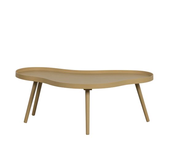 Mae - Table Basse De Forme Organique En Bois 100x35cm - Couleur - Bois