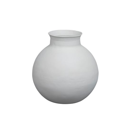 Vicing - Vase En Métal - Couleur - Blanc Cassé