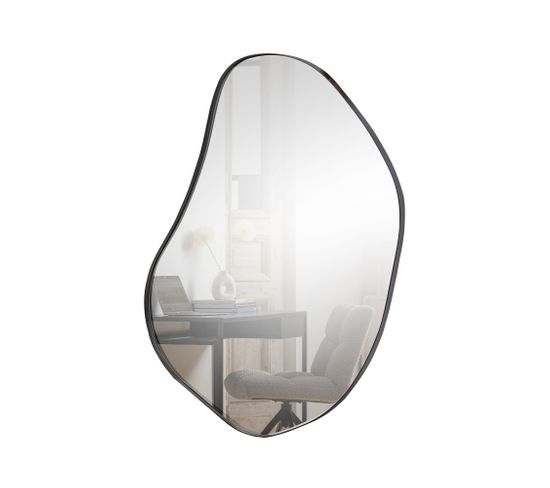 Romee - Miroir De Forme Organique 100x70cm - Couleur - Noir